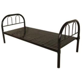 Steel Single Bed, Black - 90 x 190
