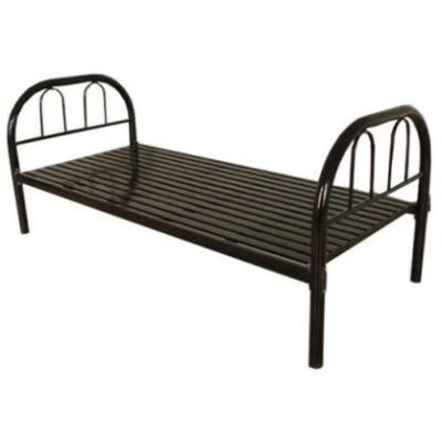 Steel Single Bed, Black - 90 x 190