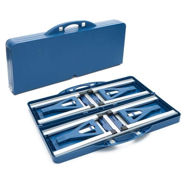 Classic metal folding table - blue 